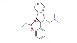 Chemical structure of Levopropoxyphene.