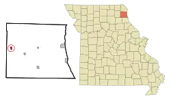 Location of La Belle, Missouri