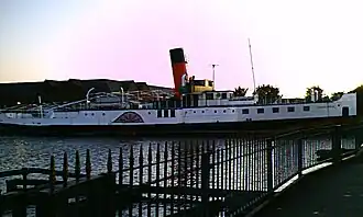 She lost her mainmast and her foremast was shortened after she came out of ferry service.