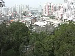A section of Fengze District, seen from Lingshan Park