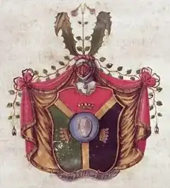 The coat of arms of Carl von Linné[n 3]