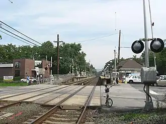 Crossing the LIRR tracks in Little Neck