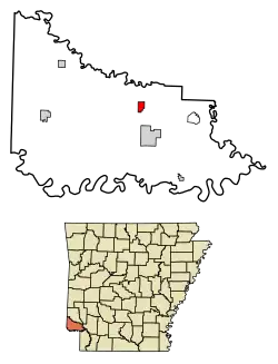 Location in Little River County, Arkansas