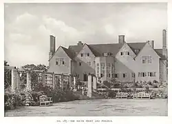 South front and pergola, (Weaver, 1913)
