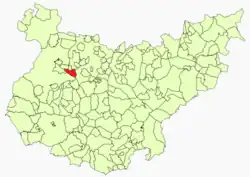 Location in Badajoz