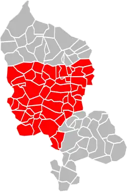 Location of Grand Belfort within the department