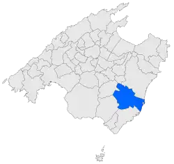 Map of Felantix in Mallorca