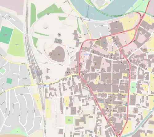 Lancaster Roman Fort is located in Lancaster city centre