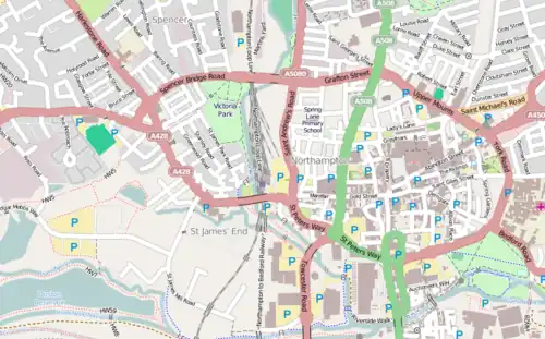 St Andrew's Priory, Northampton is located in Northampton