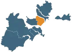Location of Longhu in Shantou