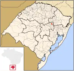 Location within Rio Grande do Sul