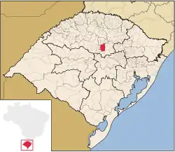 Location of Espumoso in Rio Grande do Sul
