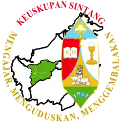 Coat of arms of the Diocese of Sintang