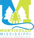 Official logo of Monticello, Mississippi