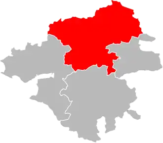 Location within the department Loire-Atlantique