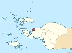 Location in Southwest Papua
