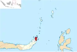 Location in North Sulawesi