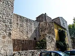 Medieval ramparts, now converted to dwellings