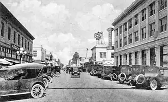 Downtown Anaheim, undated. SQR Store visible at left.