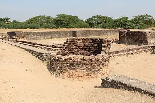 An ancient well and drainage canals at Lothal, Gujarat, India, unknown architect, c.2300 BC onward