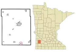 Location of Garvin, Minnesota