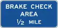 D5-13 Brake check area (distance)