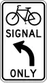 R10-40 Bicycle signal mandatory movement (turn)