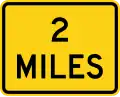 W16-3P (distance) miles