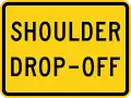 W8-17P Shoulder drop-off (plaque)