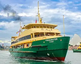 Freshwater arriving at Circular Quay.