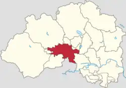 Location of Machikou Town within Changping District