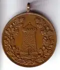 1902 Dohna medallion, obverse, with the castle tower