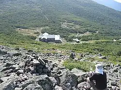 Madison Spring Hut in the col between Mount Madison and Mount Adams
