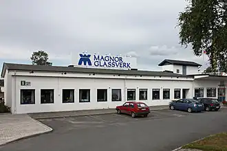 Magnor Glassverk exterior view