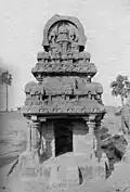 Nakula and Sahadeva's Rathas, part of the Seven Pagodas complex, circa 1914. Courtesy J.W. Coombes
