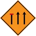 Left lane closed ahead