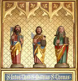 Apostles on a Danish altarpiece