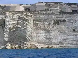 Centre sections of the battery