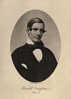 young white male, clean shaven, seen in semi-profile