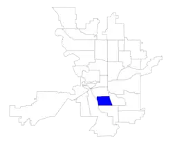 Location within the city of Spokane