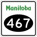 Provincial Road 467 marker