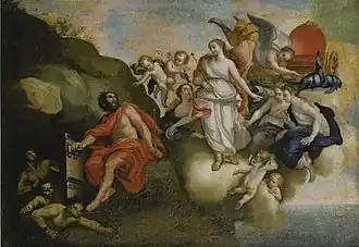 Air (Juno orders Aeolus to release the winds) by Manuel de Samaniego (circa 1800)