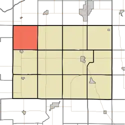 Location in Pulaski County