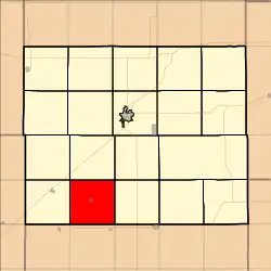 Location in Ellsworth County