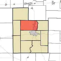 Location of Harrison Township in Fayette County