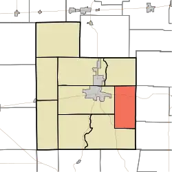 Location of Jennings Township in Fayette County