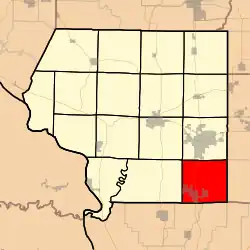 Location in Jackson County