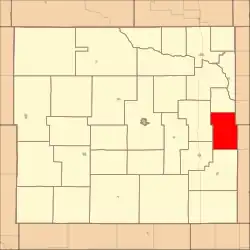 Location in Custer County