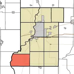 Location in Vigo County