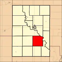 Location in Clay County